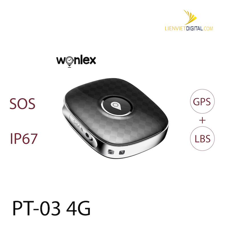 Thiết Bị Định Vị Wonlex PT03 4G cho Người Già/ Trẻ Em (GPS+LBS, chống nước IP67, SOS)
